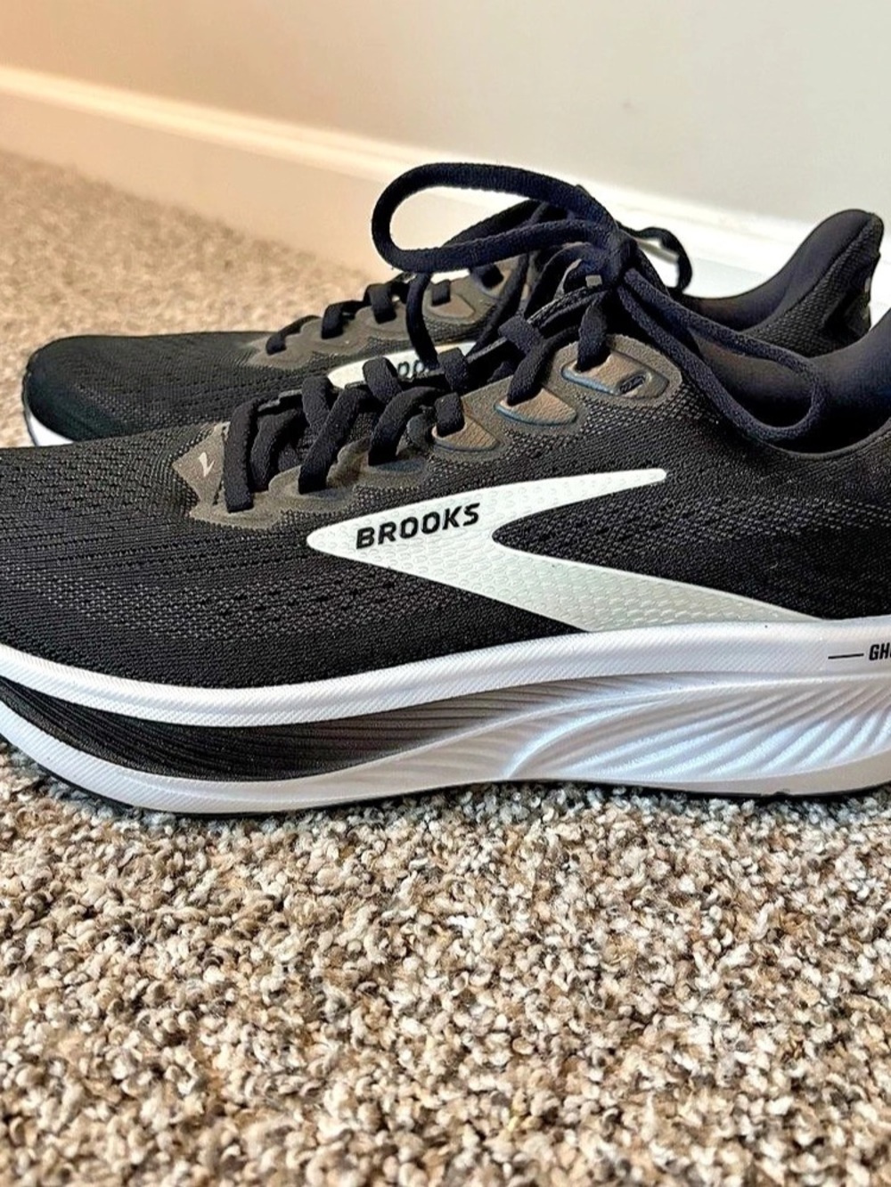 Brooks Ghost Max Black & White Athletic women’s Shoes